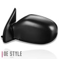 Powered And Heated Passenger Right Side View Door Mirror For 99-00 Nissan Pathfinder Black Textured Finish With Manual Folding