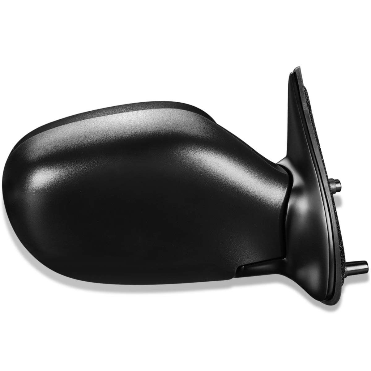 Powered And Heated Passenger Right Side View Door Mirror For 99-00 Nissan Pathfinder Black Textured Finish With Manual Folding
