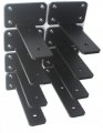 8 Pack 5 Inch Black L Shelf Bracket 1 Thicked Irons Metal Industrial Modern Bracket Brackets For Shelves Support With Screw 