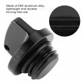 Qiilu Black Cnc Aluminum Oil Filler Cap Plug Cover For Honda Crf150r Cb250f Black
