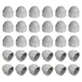 Nut Protection Cap 30pcs M14x21x24mm Plastic Hexagonal Screw Dome Acorn Hex Head Bolt Covers Waterproof Decorative Caps Grey 
