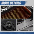 Auto Dynasty Vw2502146 Factory Style Halogen Headlight Lamp Compatible With Vw 2011-2018 Driver Left Side Black Housing Amber
