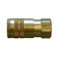 Interstate Pneumatics Ch460b 1 4 Industrial Brass Coupler X 3 8 Female Npt 