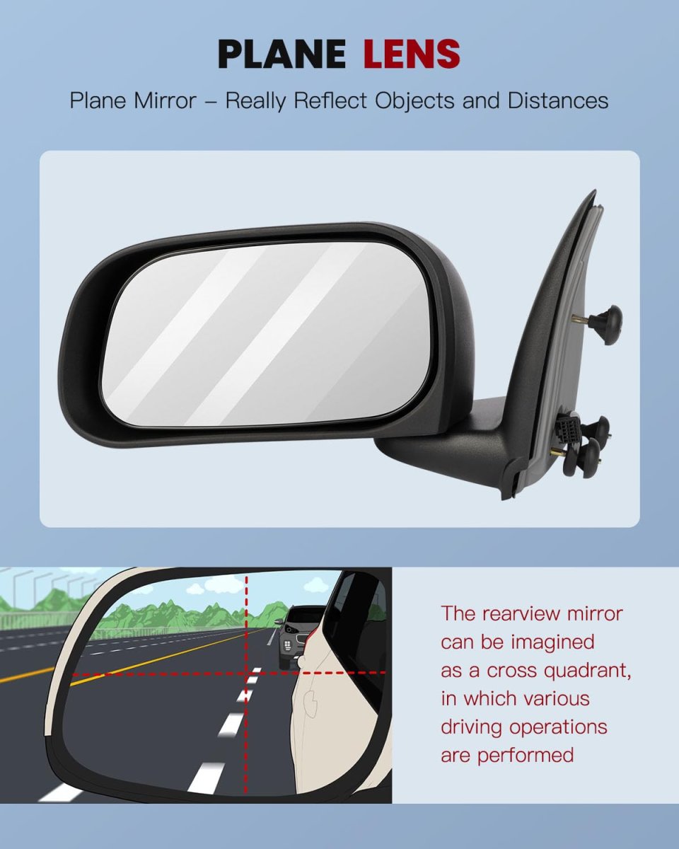 Left And Right Side View Mirror Fit For 04-09 Dodge Durango