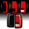 Akkon Fits 2000-2006 Chevy Suburban 1500 Tahoe Gmc Yukon Xl 2500 Led Running Reverse C-tube Black Smoked Tail Lights 
