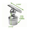 1 5 In Bar Rail Swivel Bracket Tubing Holder Stainless Steel Mounting Hardware For Residential And Commercial Bars Polished 