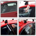 Window Visors Rain Guard Wind Vent Shade Deflector For 2013 To 2019 Nissan Sentra Sedan 4 Piece Set Black Tinted Acrylic