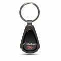 Ipick Image Made Black Dome Shinning Dark Gunmetal Metal Teardrop Key Chain With Logo For Dodge Challenger R T Classic