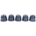 Set Of 5 Recessed Drop In Plastic Cup Drink Can Holders With Drain For Boat Car Marine Rv Black 3 Height 