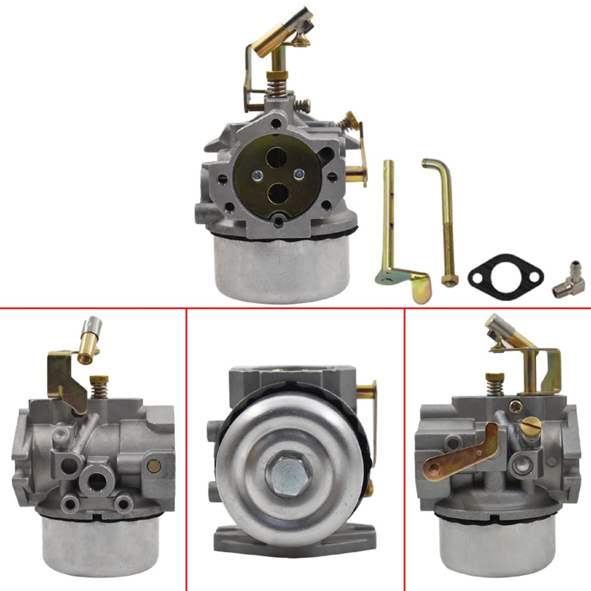 Carburetor For 10hp K241 And 12hp K301 Engines Replacement 4785323-s Without Solenoid Valve Includes Mounting Gasket Choke