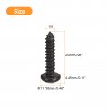 Uxcell 1 4 X Phillips Pan Head Self-tapping Screw 25pcs 304 Stainless Steel Round Wood Full Thread Black