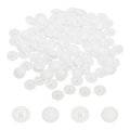 Screw Caps 158pcs 12mm Plastic Self-tapping Cap Covers Decorative Cover Hole Plug For Diameter 7-8mm Flat Phillips White 