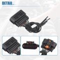 X Autohaux Ignition Coil Connector Wiring Harnesses Replacement For Chevy Cruze 2011-2016 Pigtail Plug No 13355825 Plastic