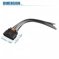 X Autohaux Ignition Coil Connector Wiring Harnesses Replacement For Chevy Cruze 2011-2016 Pigtail Plug No 13355825 Plastic