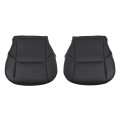 Black Microfiber Leather Bottom Seat Covers For Lexus Gx460 2010 2011 2012 2013 2014 2015 2016 2017 Driver And Passenger Side 