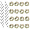Caltric Front And Rear Wheel Castle Nut Compatible With Arctic Cat Wildcat Sport 700 Xt 2015 16x