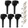 Aintier Ignition Coil Coils Iridium Spark Plugs Uf341 Volvo 1999 2000 2001 2002 2003 2004 C70 2005 S60