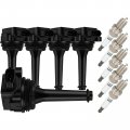 Aintier Ignition Coil Coils Iridium Spark Plugs Uf341 Volvo 1999 2000 2001 2002 2003 2004 C70 2005 S60