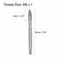 Uxcell M6 X 1 Spiral Point Threading Tap H2 Tolerance High Speed Steel Uncoated Round Shank With Square End Din371 376 Metric