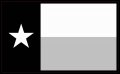Stickertalk Black And White Texas Flag Sticker 5 Inches By 3 