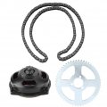 Motorcycle Sprocket Kit Drive System T8f Chain With 6t Gear Box Rear For Mini 47cc 49cc Aluminum Alloy