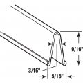 Prime-line D 1581 Track Repair Cap 9 16 In X 96 Inches Stainless Steel Universal Fit Pack Of 1