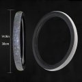 Crystal Steering Wheel Cover For Women Car Staring Easy To Install 15 Inches Diamond Fits Most Vehicles Sedans And Suv Rosered