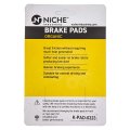 Niche Brake Pad Set For Bmw R1150gs Hp2 R1200r R1200s R1200c R1150r 34117690170 Front Organic 2 Pack