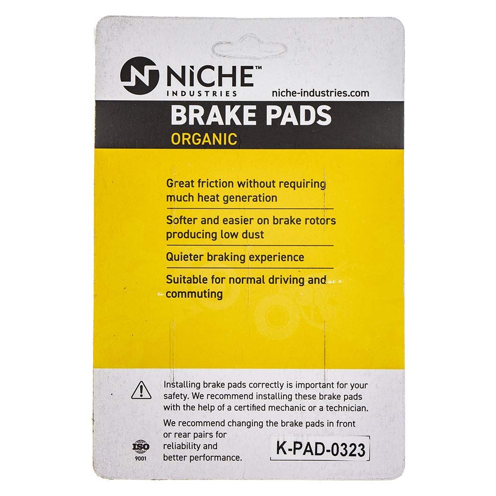 Niche Brake Pad Set For Bmw R1150gs Hp2 R1200r R1200s R1200c R1150r 34117690170 Front Organic 2 Pack