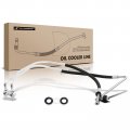 A-premium Inlet And Outlet Engine Oil Cooler Line Hose Assembly Compatible With Chevrolet Express 1500 2500 Gmc Savana 1500