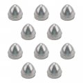 Chain Link Fence 2 1 3 8 Outer Diameter External Acorn Post Caps Die Cast Aluminum  Pack Of 10 