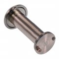Uxcell Door Viewer Solid Brass 0-degree Peephole With Cover For 2 32 To 4 17 Inch Thick Copper Finish 2 Pcs
