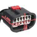 Autokay Headlight Connector Pigtail Harness Plug Fit For Chrysler 300 2011-2019 Xenon Hid Led 12-wire Replaces 68196278ad