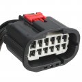 Autokay Headlight Connector Pigtail Harness Plug Fit For Chrysler 300 2011-2019 Xenon Hid Led 12-wire Replaces 68196278ad