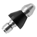 Hoypeyfiy Pressure Washer Sewer Jetter Nozzle Stainless Steel Jet 3 8 Drain Cleaning Water 5000 Psi Orifice 6 5 8inch 