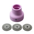 Riverweld Tig Screen 53nabsp3 16 And Champagne Alumina Nozzle Ceramic Cup R Type 53nacn 5 8 0mm For Sr Wp 9 20 17 18 26 Welding 