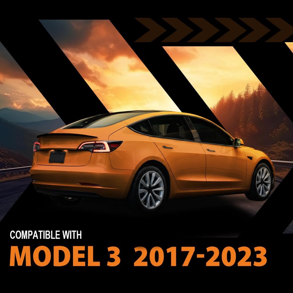 Trunk Trim Assembly Scuff Plate For Tesla Model 3 2017 2023 Black Pp Material Replacement Part Number 00 G 108631g 00 Rim