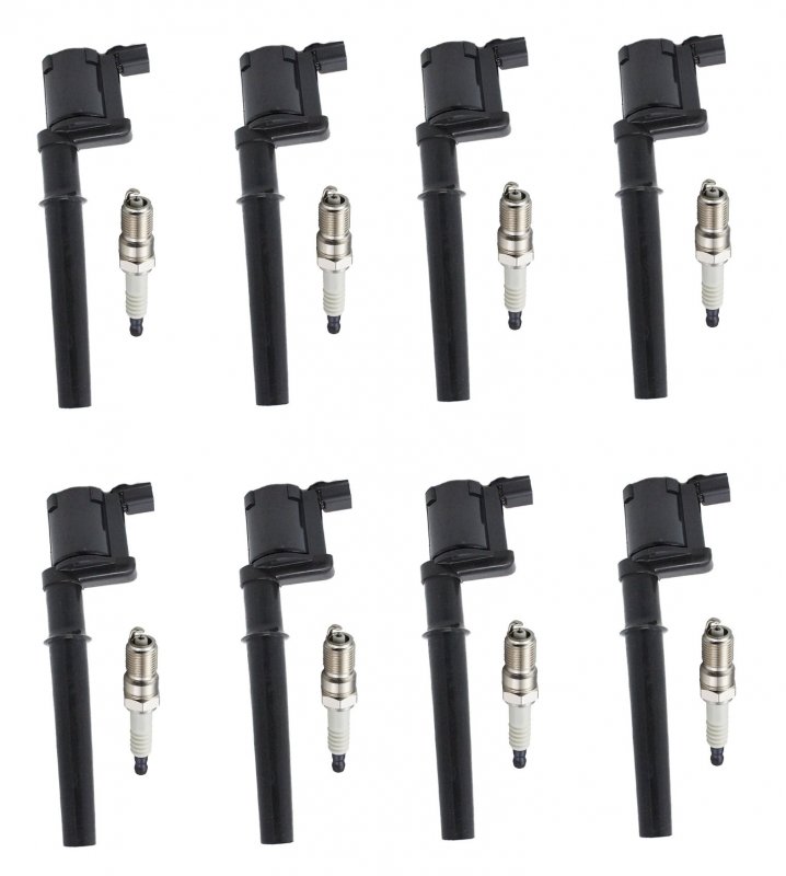 Ena Set Of 8 Ignition Coil Pack And Platinum Spark Plug Ford Lincoln Mercury Mustang Aviator Blackwood Continental Mark Viii
