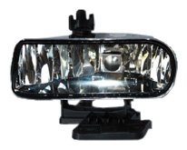 Right Fog Light Assembly For 1999 To 2002 Gmc Sierra Pickup Passenger Side Halogen Lamp With Clear Polycarbonate Lens And