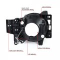 Pair Black Housing C-styling Led Drl Front Headlight Head Lamps Compatible With Toyota Fj Cruiser 07-14