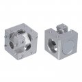 4set 30x30x30mm 3-way Corner Bracket Cube Aluminum Alloy Block For 3030 Series Extrusion Profile With Screws 
