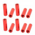 Uxcell 10 Pcs M3 X 16mm Round Aluminum Column Alloy Standoff Spacer Stud Fastener For Quadcopter Red