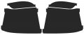 Precut Vinyl Tint Cover For 2006-2008 Dodge Charger Taillights 20 Dark Smoke 