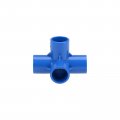 Uxcell 20mm Pvc 3-way Elbow Tee Pipe Fitting Gray 10pcs And 4 Way Fittings Blue