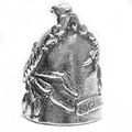 Guardian Bell Scorpion Good Luck W Keyring Black Velvet Gift Bag Motorcycle Lead-free Pewter 