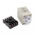 Baomain Ac 220v Ah3-3 Time Delay Relay Solid State Timer 8 Pins 10min With Socket