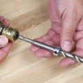 Trend Hss Pocket Hole Jig Drill Bit With Quick Release Short Shank Depth Setting Collar 3 8 Inch For Hardwoods Softwoods Ph