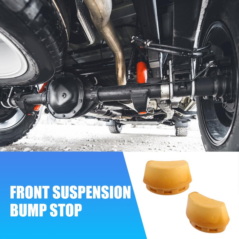 2pcs 2 4 Inch Front Suspension Bump Stop Struter Bump For Jeep Liberty Kj 2002-2007 52088684ab Rubber Orange