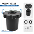 Liru Motorcycle Throttle Lock Cruise Control Clamp End Bar Aluminum For Kawasaki Er-6 Er-6n Er-6f Kle 650 Er-5 Klr Ninja 400