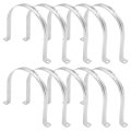 Zreneyfex 10pcs 5-1 2 Inch U-tube Strap Clamp Hole U-shaped Bracket 304 Stainless Steel U-bolt For Hose Pipe 140mm 